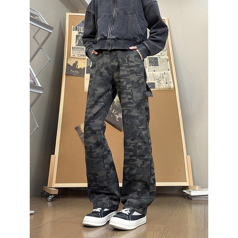 Slim Fit Camouflage Pants for Men