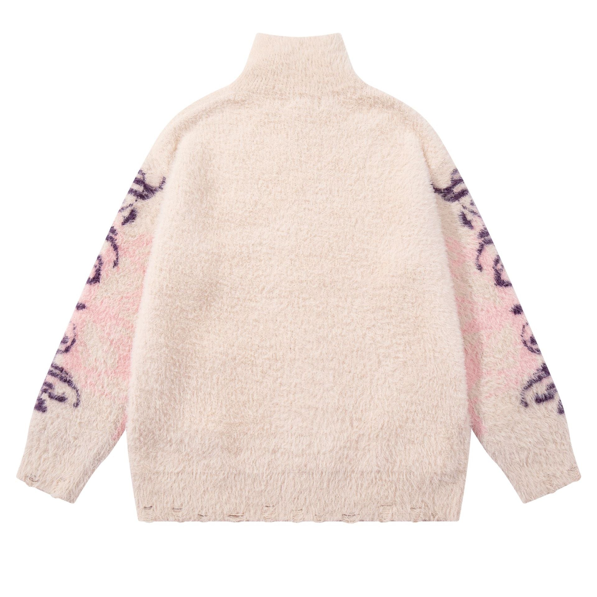 Cardigan with butterfly printed coat