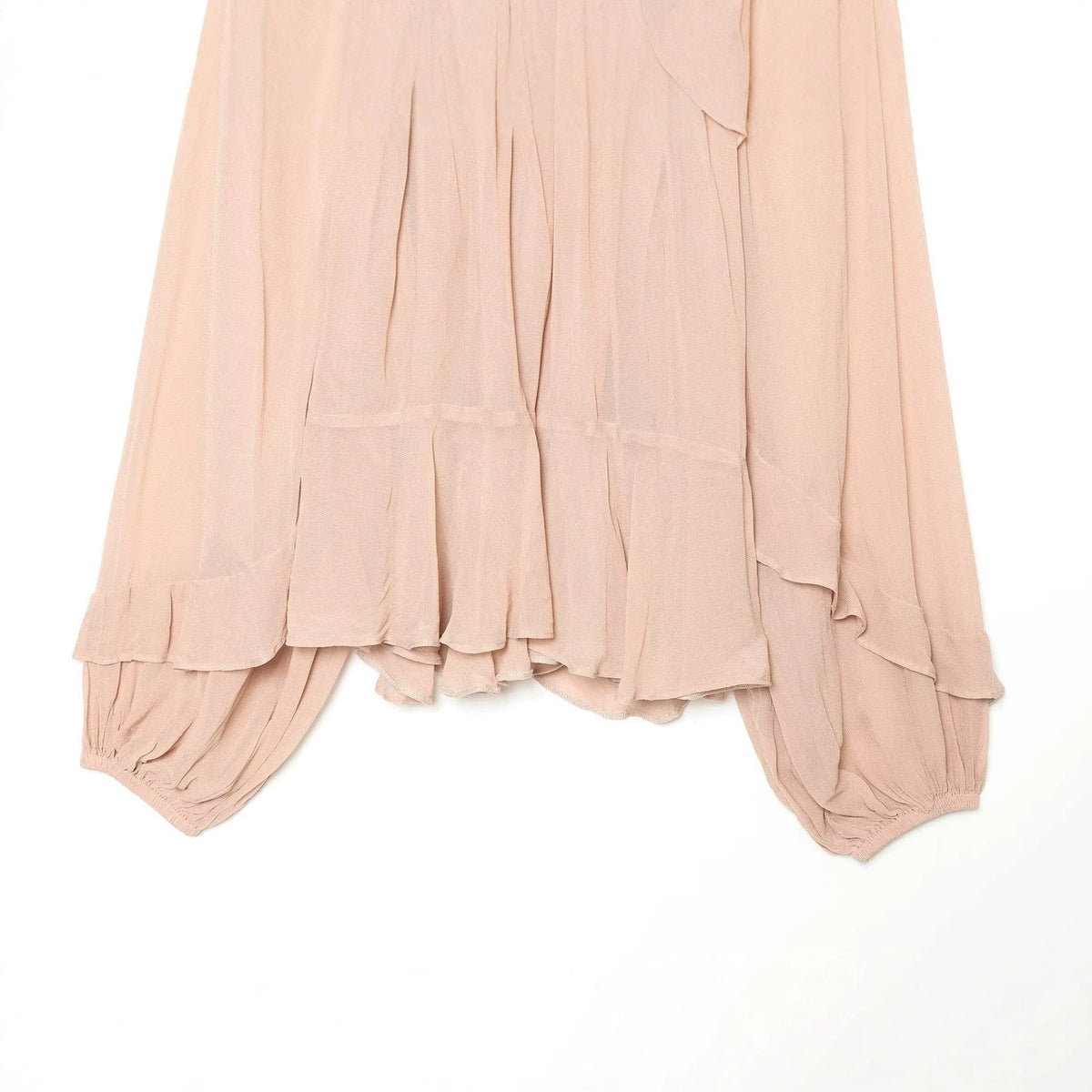 Lantern sleeve loose shirt top