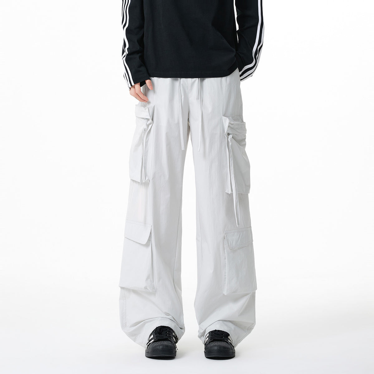 Waterproof Mountain Style Tactical Cargo Pants for Men, Trendy Straight Loose Casual Sports Trousers