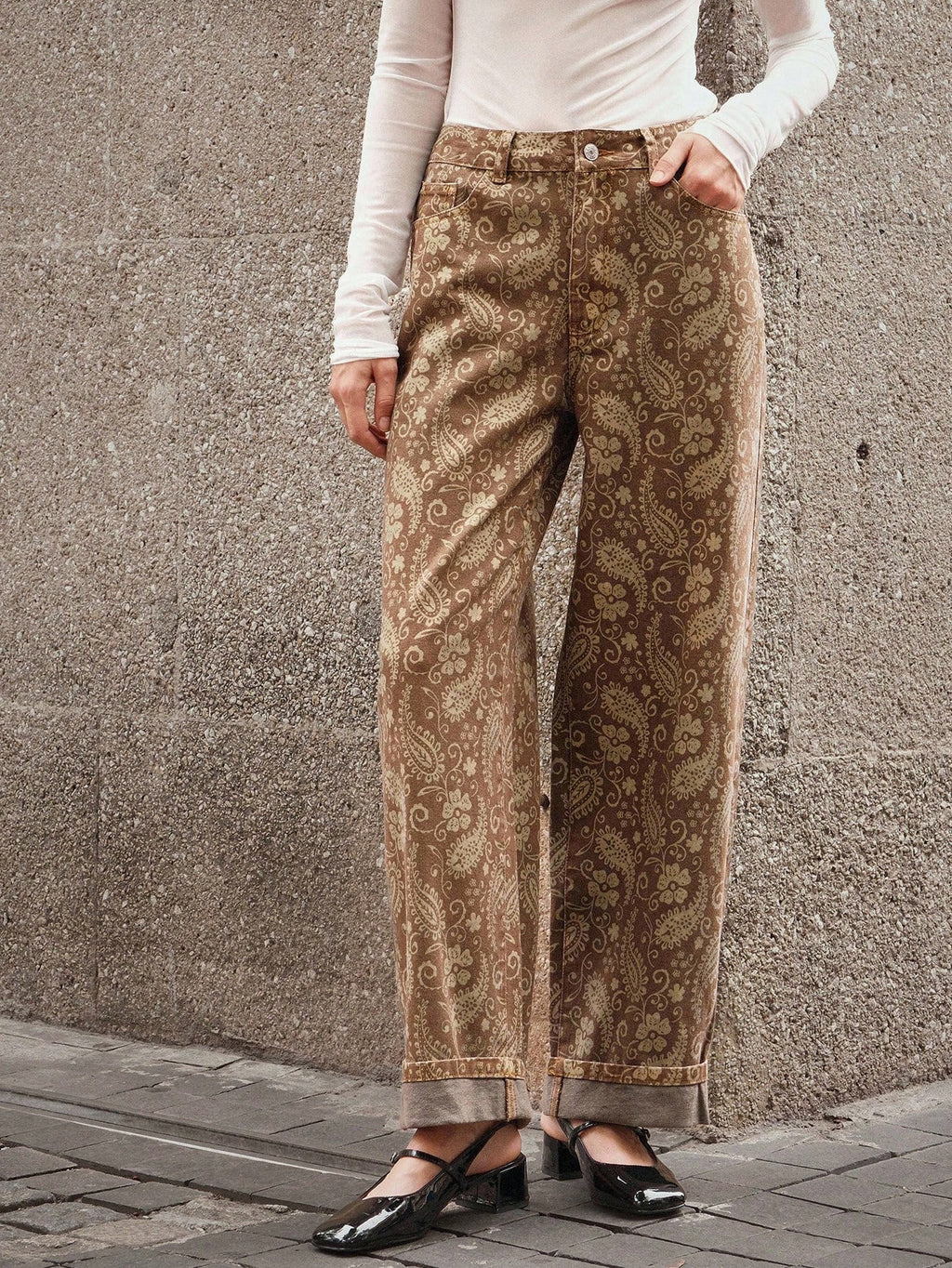 Straight tube slimming women's pants