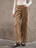 Straight tube slimming women's pants