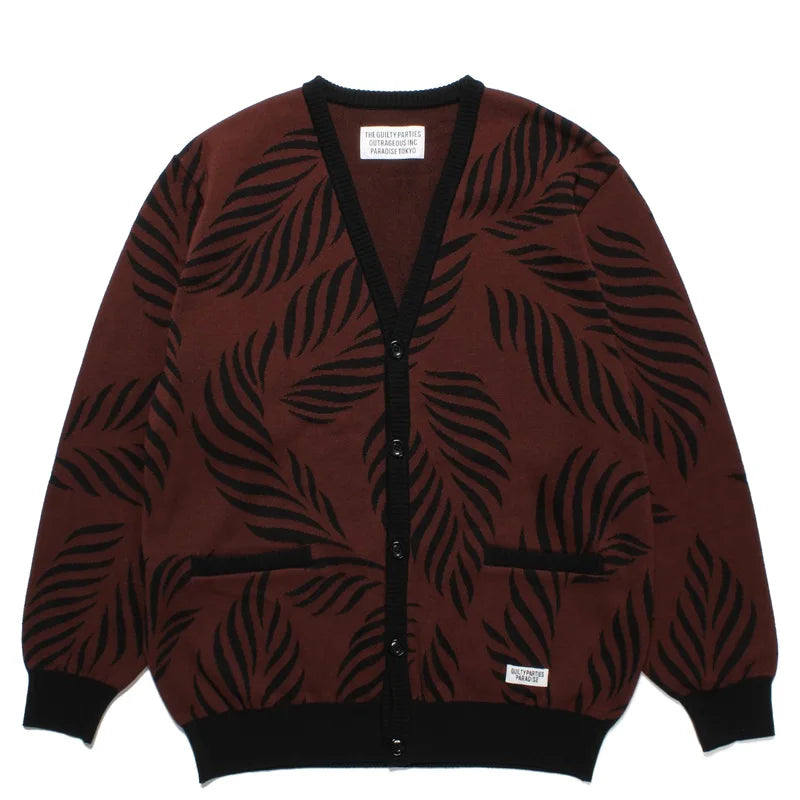Sweaters Best Quality Knitted Jacquard V-neck Cardigan Mens Womens Loose Casual Wool jumper