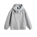 Casual Hooded Zipper Sweatshirt with Asymmetric Design and Unique Details