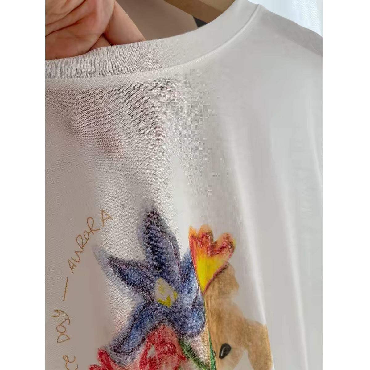 Women's Loose Long Sleeve T-Shirt Textured Cotton Blend  Slightly Sheer Summer Sun Protection Cover-Up