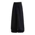 Classic Style Vertical Stripe Trousers for Men, Spring Summer High Street Vintage Straight Leg Loose Drape Lazy Casual Pants