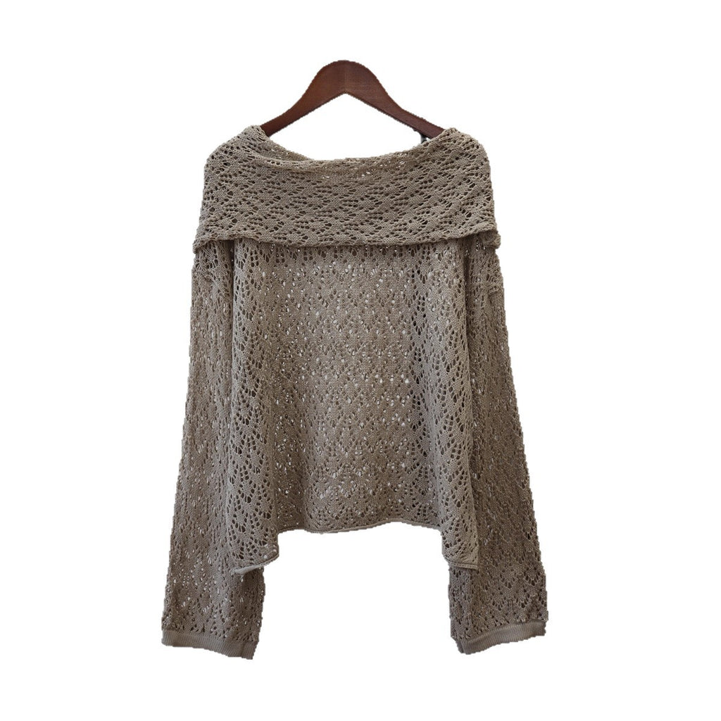 Loose hollow sweater