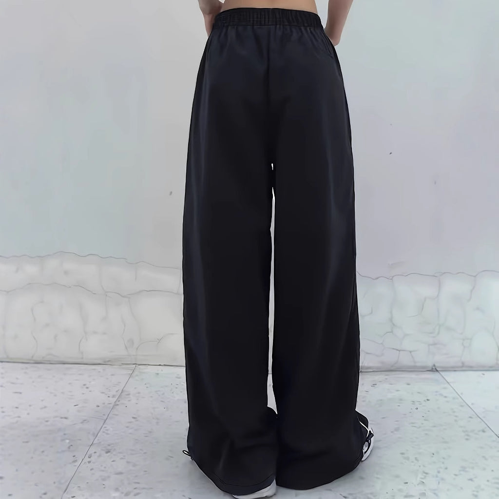 Loose high waisted drawstring pants