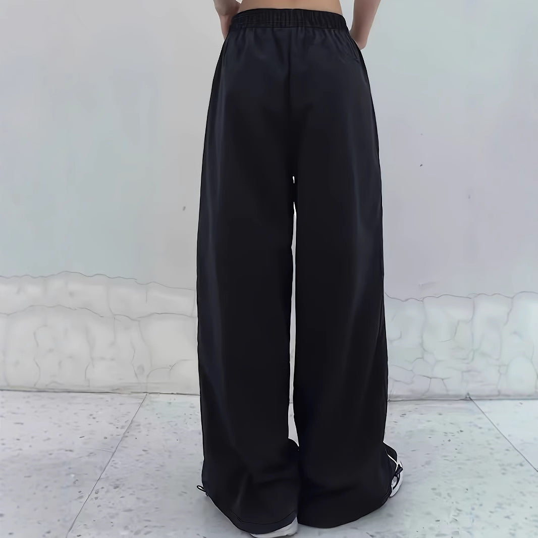 Loose high waisted drawstring pants