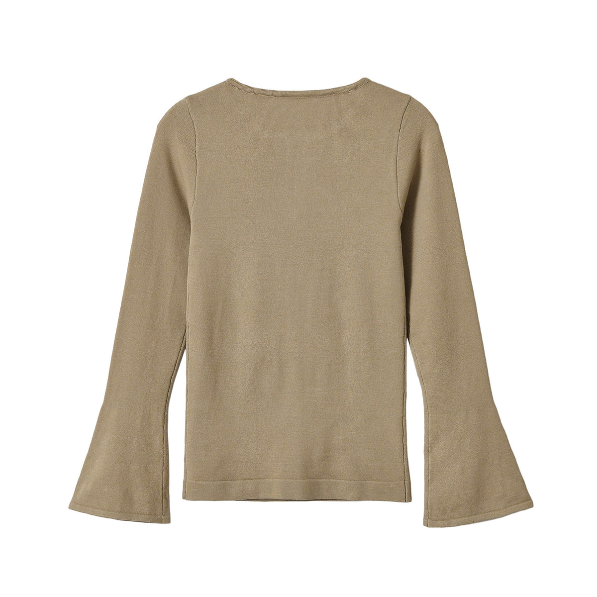 Long sleeved solid color T-shirt