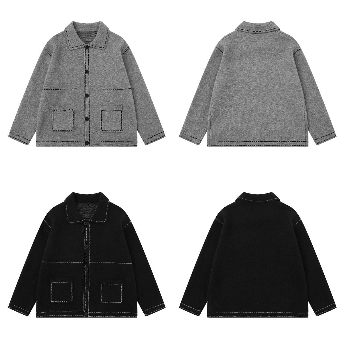 Men's and women's knitted jackets
