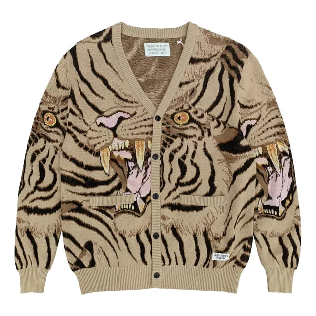 Sweaters Best Quality Knitted Jacquard V-neck Cardigan Mens Womens Loose Casual Wool jumper