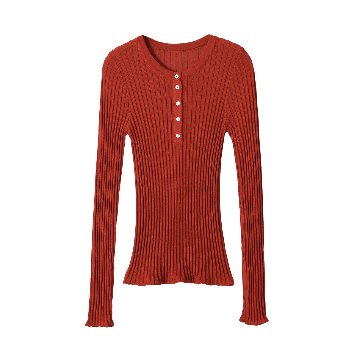 Long sleeved round neck top