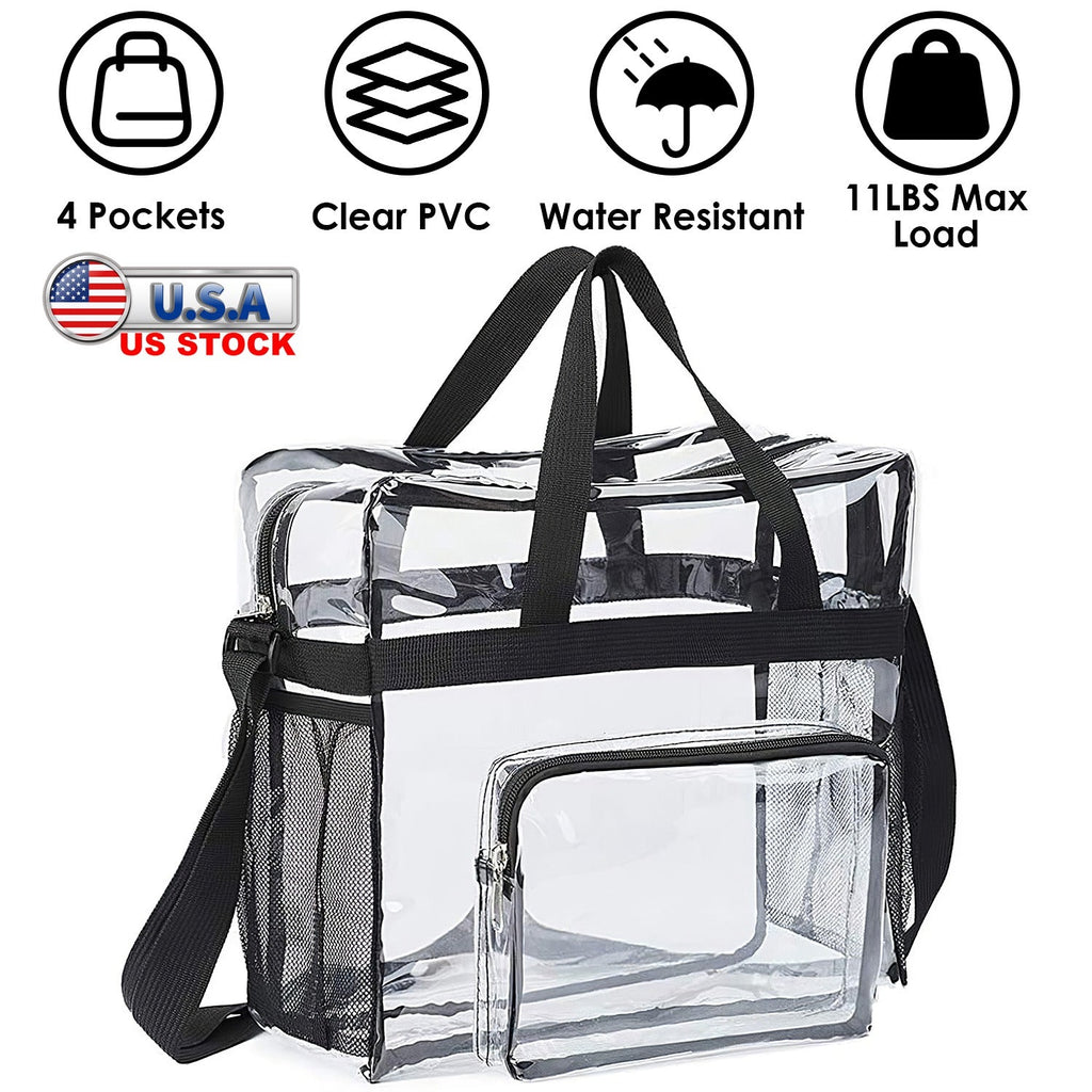 Clear Crossbody Bag Stadium Approved See-Through