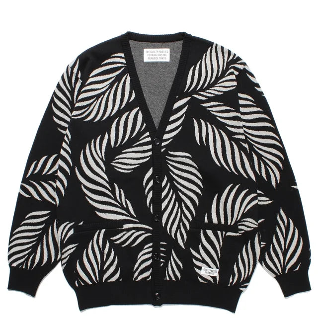 Sweaters Best Quality Knitted Jacquard V-neck Cardigan Mens Womens Loose Casual Wool jumper