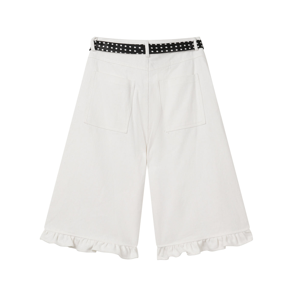 Women's Short Vintage Embroidered Shorts with Leather Patchwork for Women Wholesale