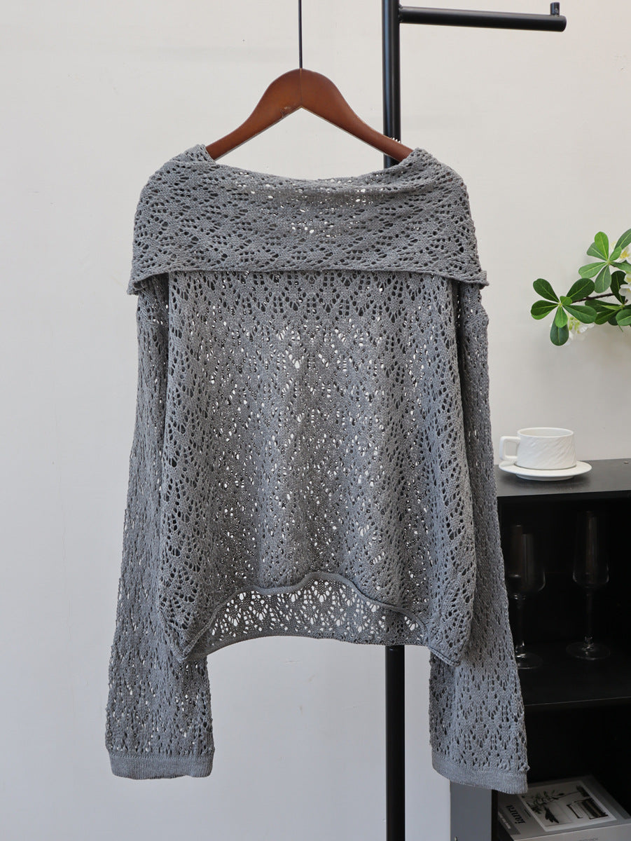 Loose hollow sweater