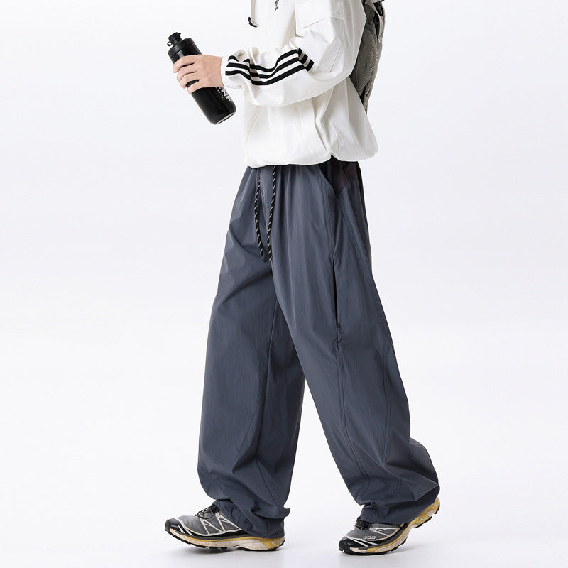 Men's  Straight Leg Loose Cargo Pants Utility Trousers Casual Pants Long Pants
