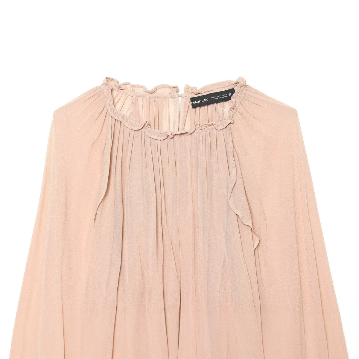 Lantern sleeve loose shirt top