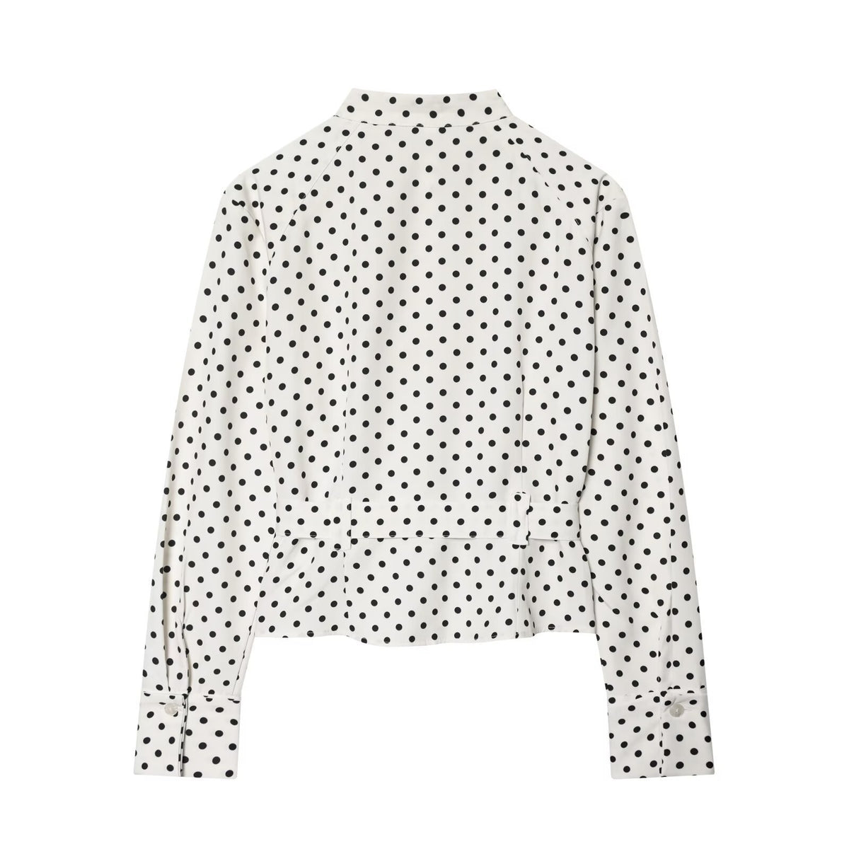 Polka dot shirt style top