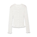 Long sleeved round neck top