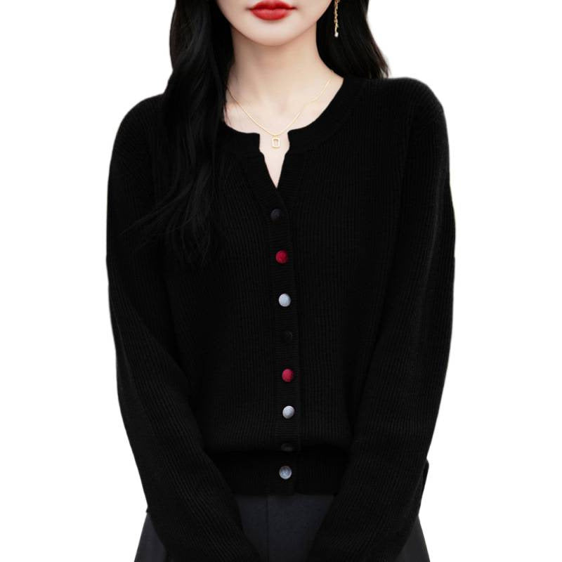 Women's Jacket Slim Fit Base Layer Sheath Neck Sweater