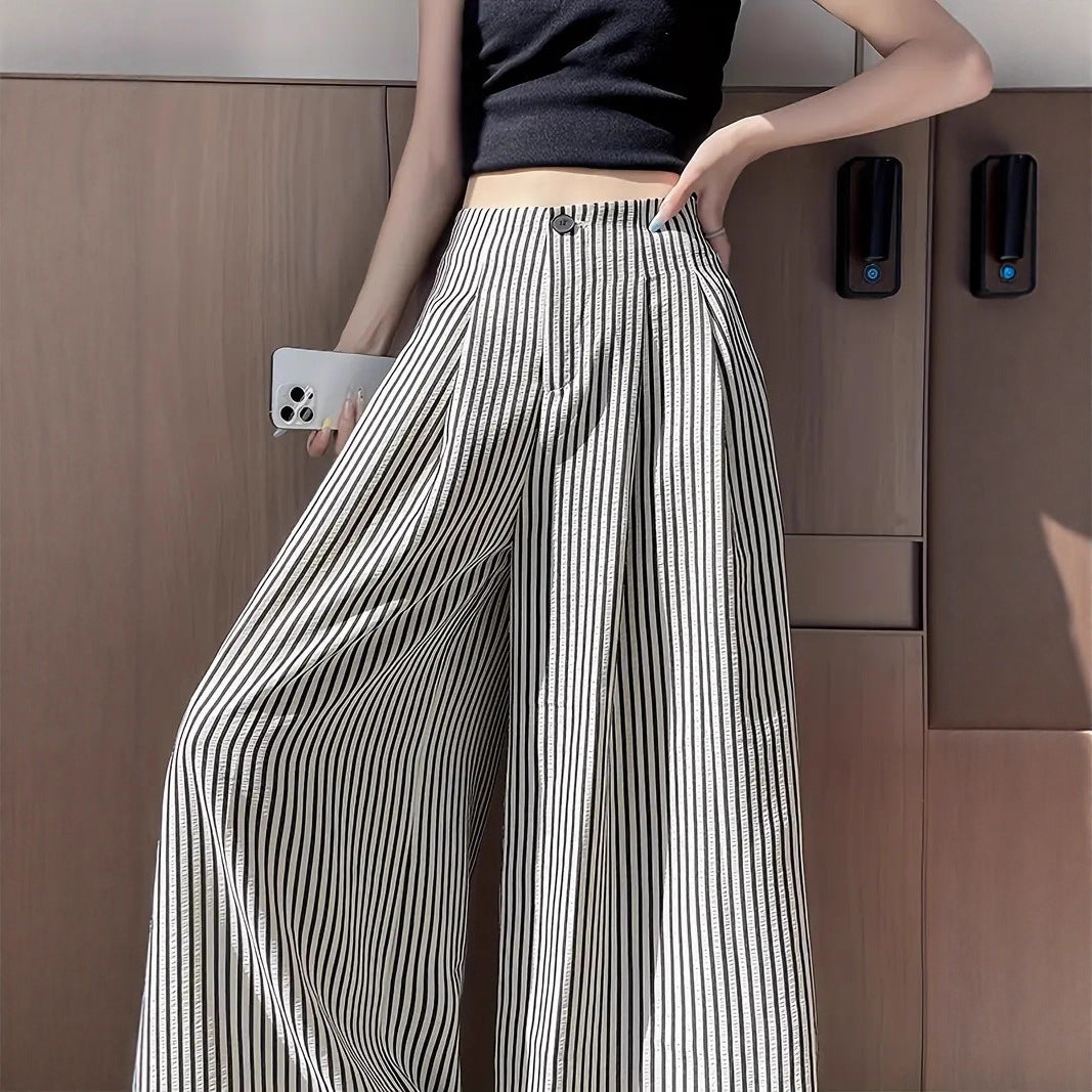 Striped suit pants
