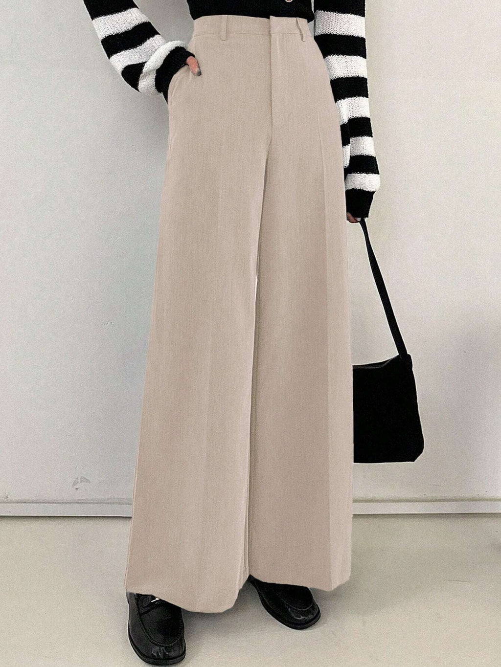 High waisted slimming suit pants