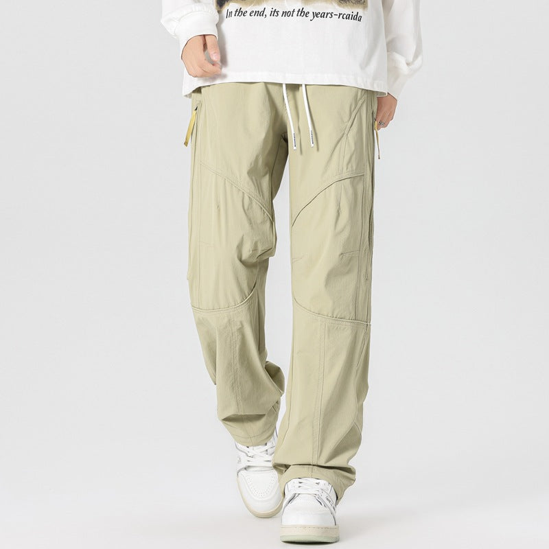 Outdoor Tactical Pants Men Spring Outdoor Mountain Style Functional Hiking Sport Pants High Street Design Casual Pants