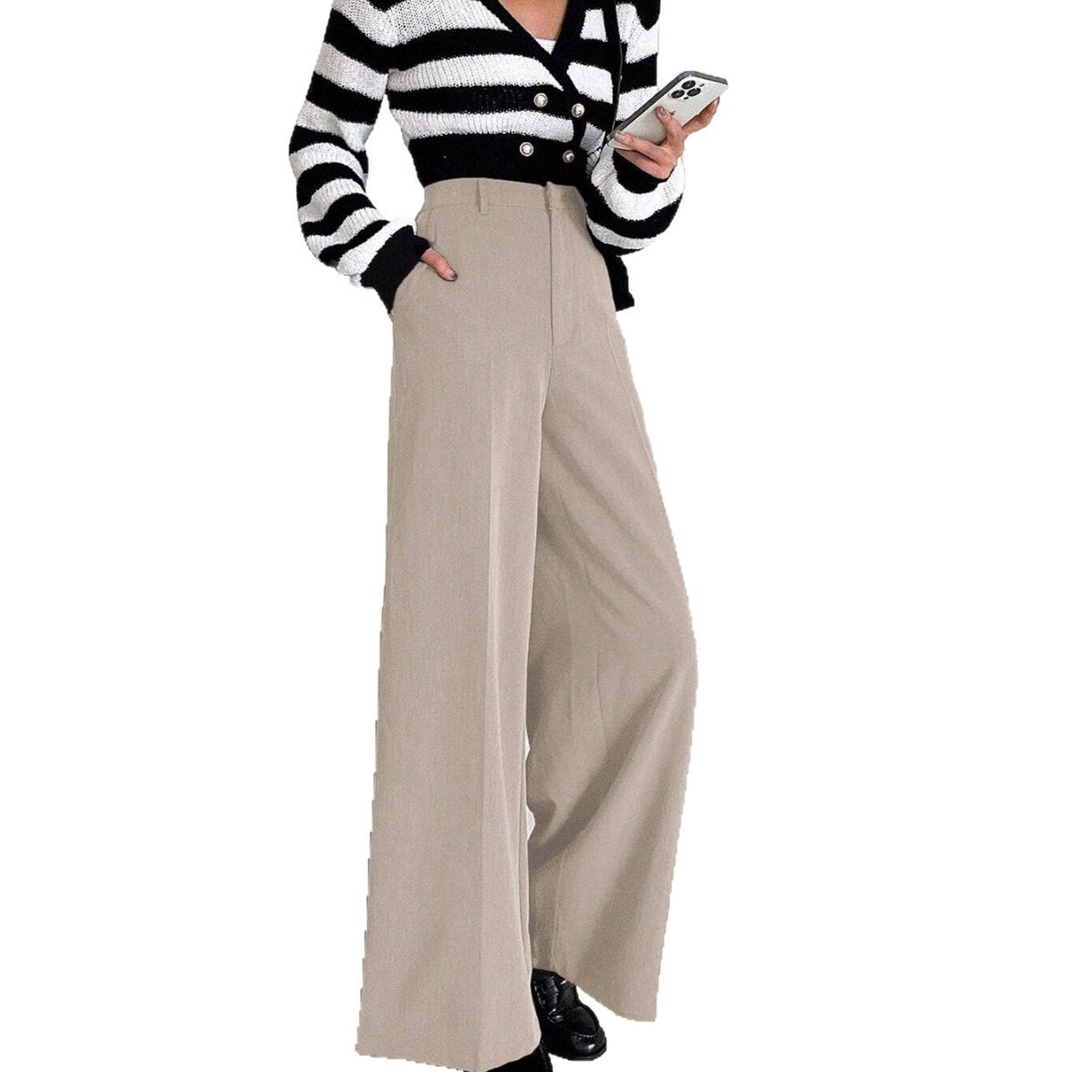 High waisted slimming suit pants