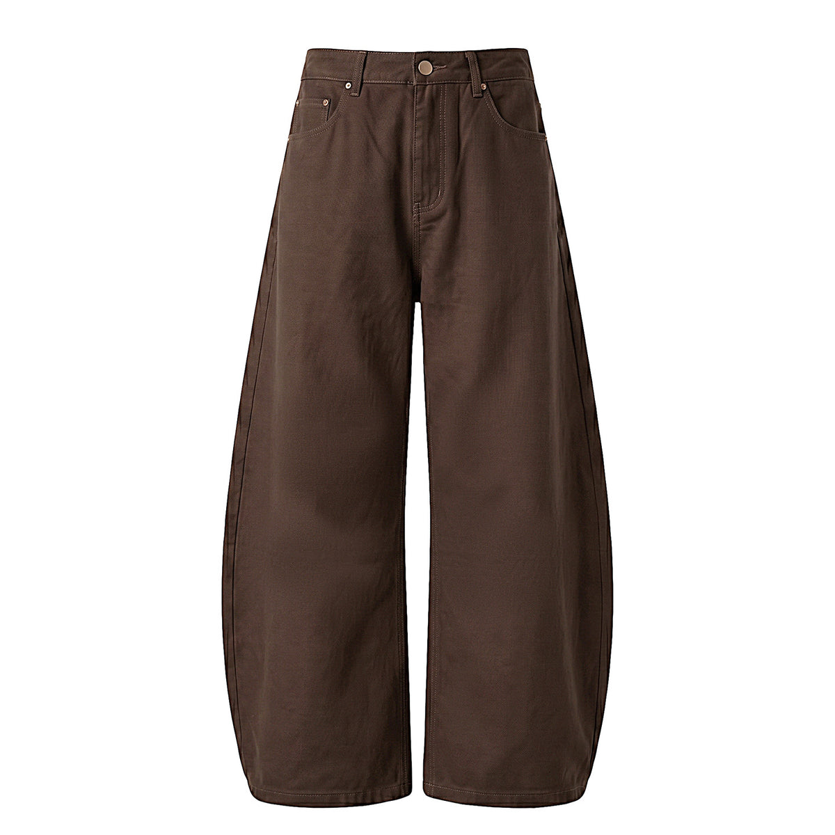 Twill texture knife-cut casual pants for men, autumn straight-leg loose color-blocked topstitching retro long pants