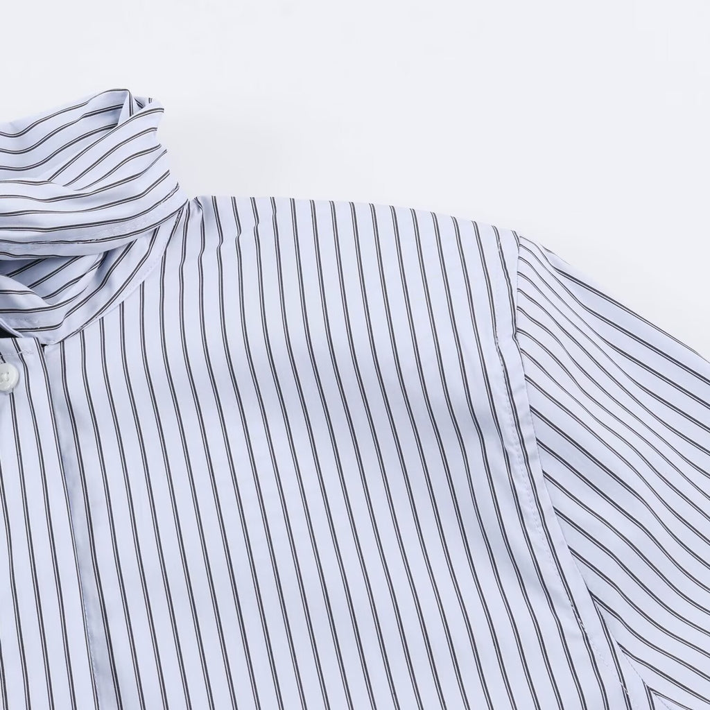 Striped buckle shirt