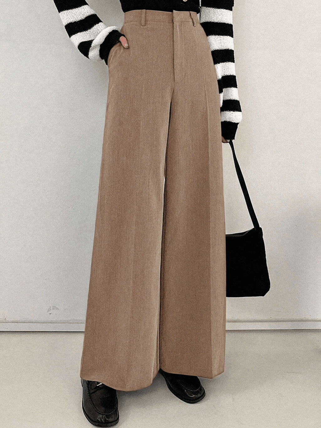 High waisted slimming suit pants