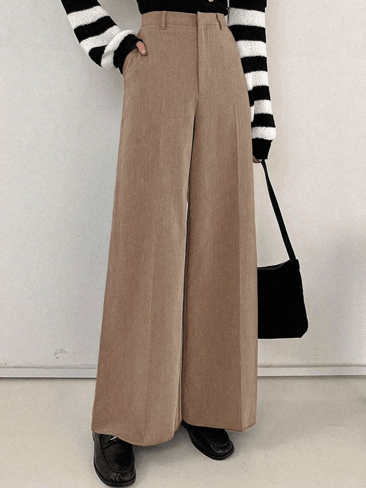 High waisted slimming suit pants