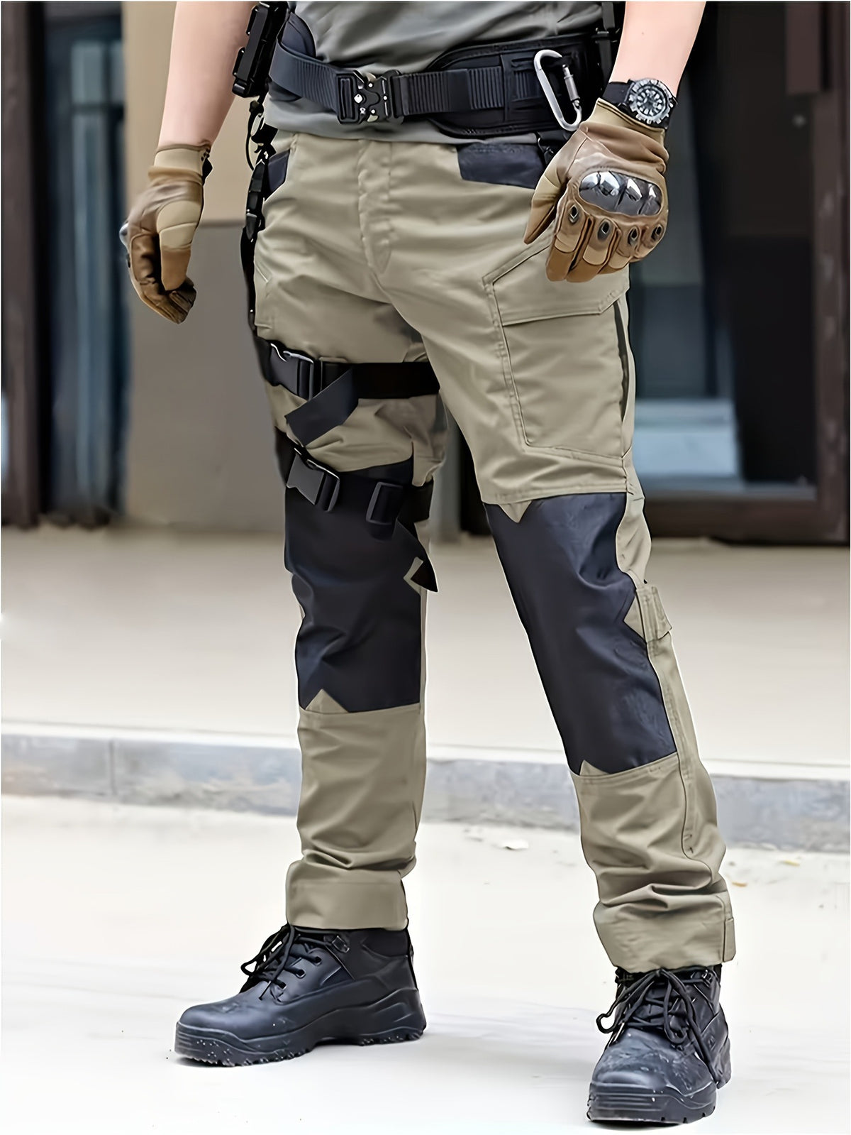 Outdoor Tactical Cargo Pants for Men, Multi-Pocket Utility Workwear, Military-Style Training Pants, Instructor Combat Pants, Casual Wear