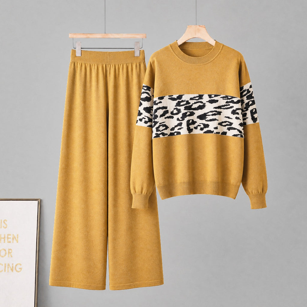 Leopard print suit for women