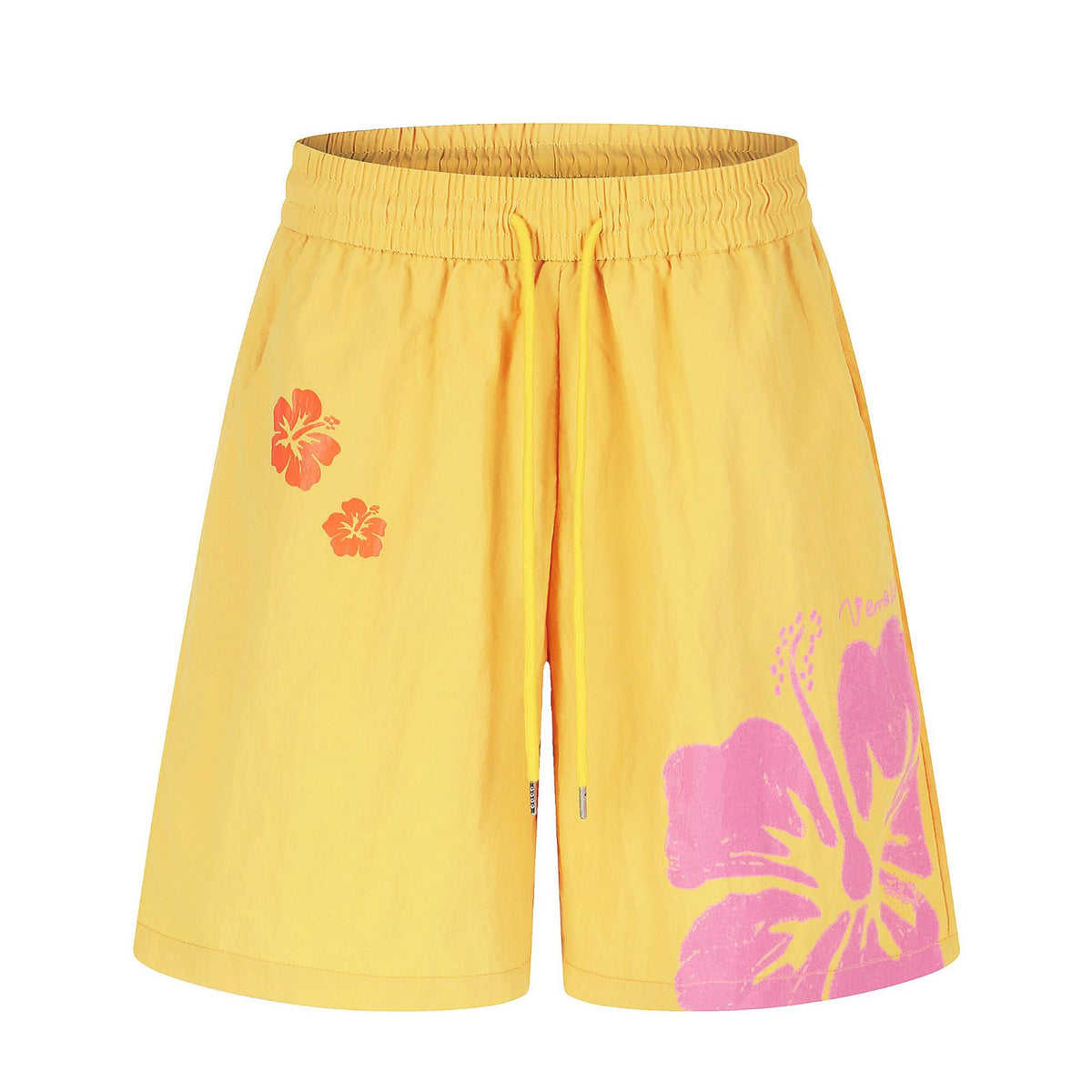 Quick-Dry Beach Shorts Hawaiian Flower Print Loose Five-Point Pants