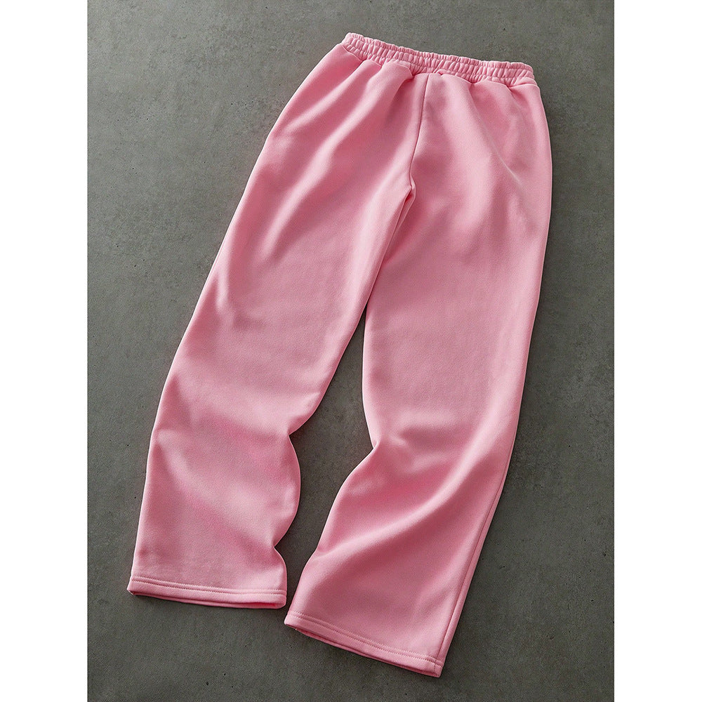 Street Retro Straight Leg Casual Pants Men Spring Autumn New Loose Wide Leg Floor-Length Trousers