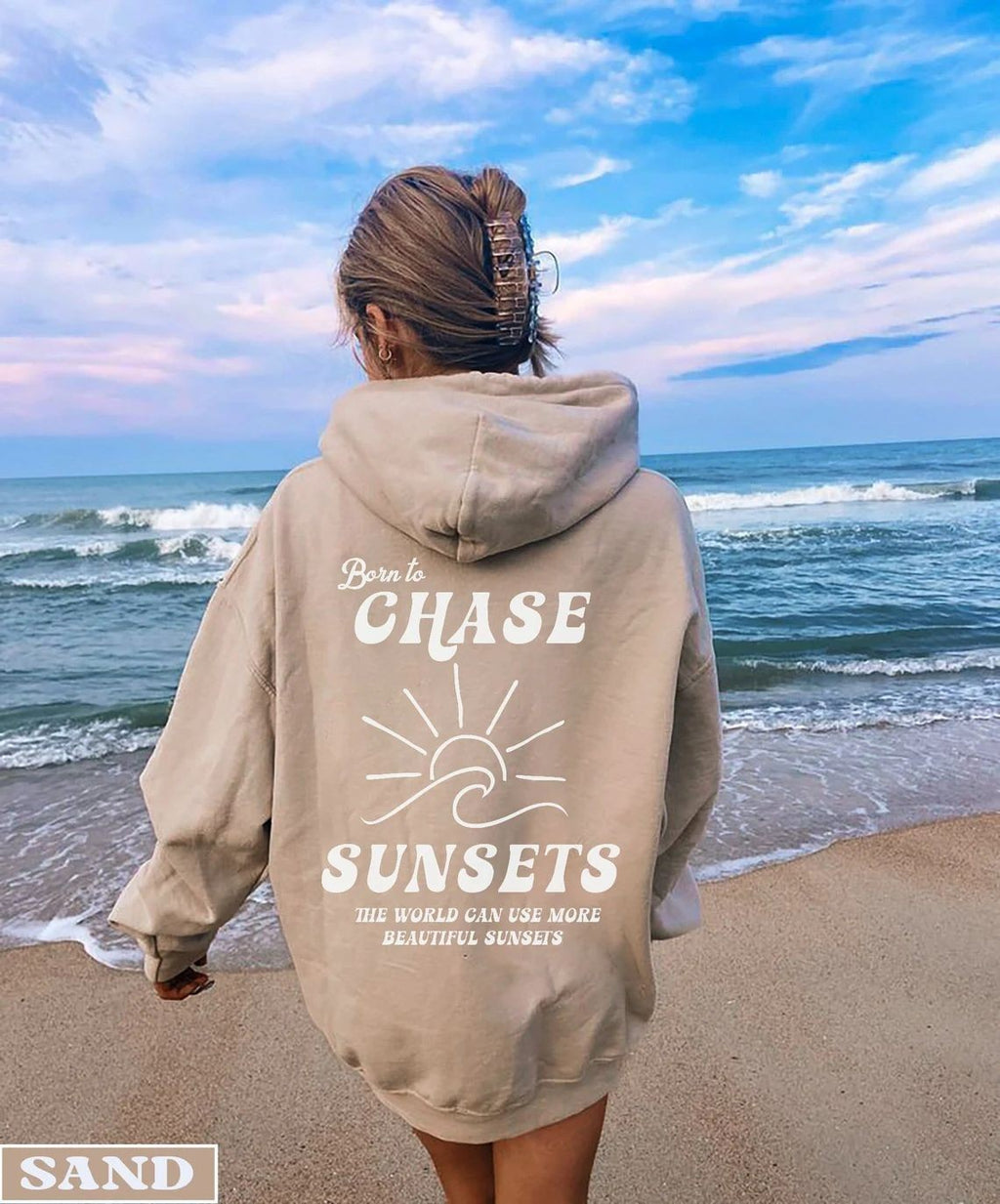 Digital Print Hoodie Women Casual Hooded Sweatshirt with Graphic Print