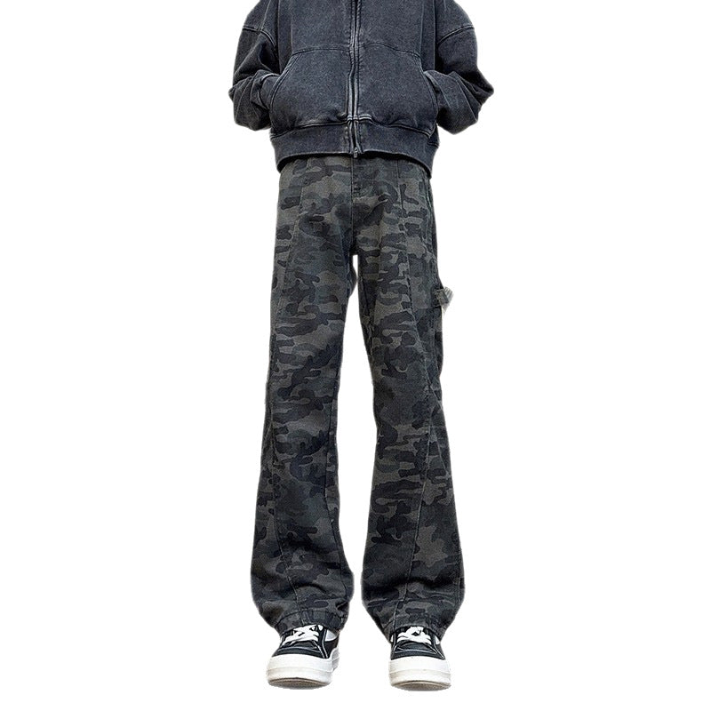 Slim Fit Camouflage Pants for Men