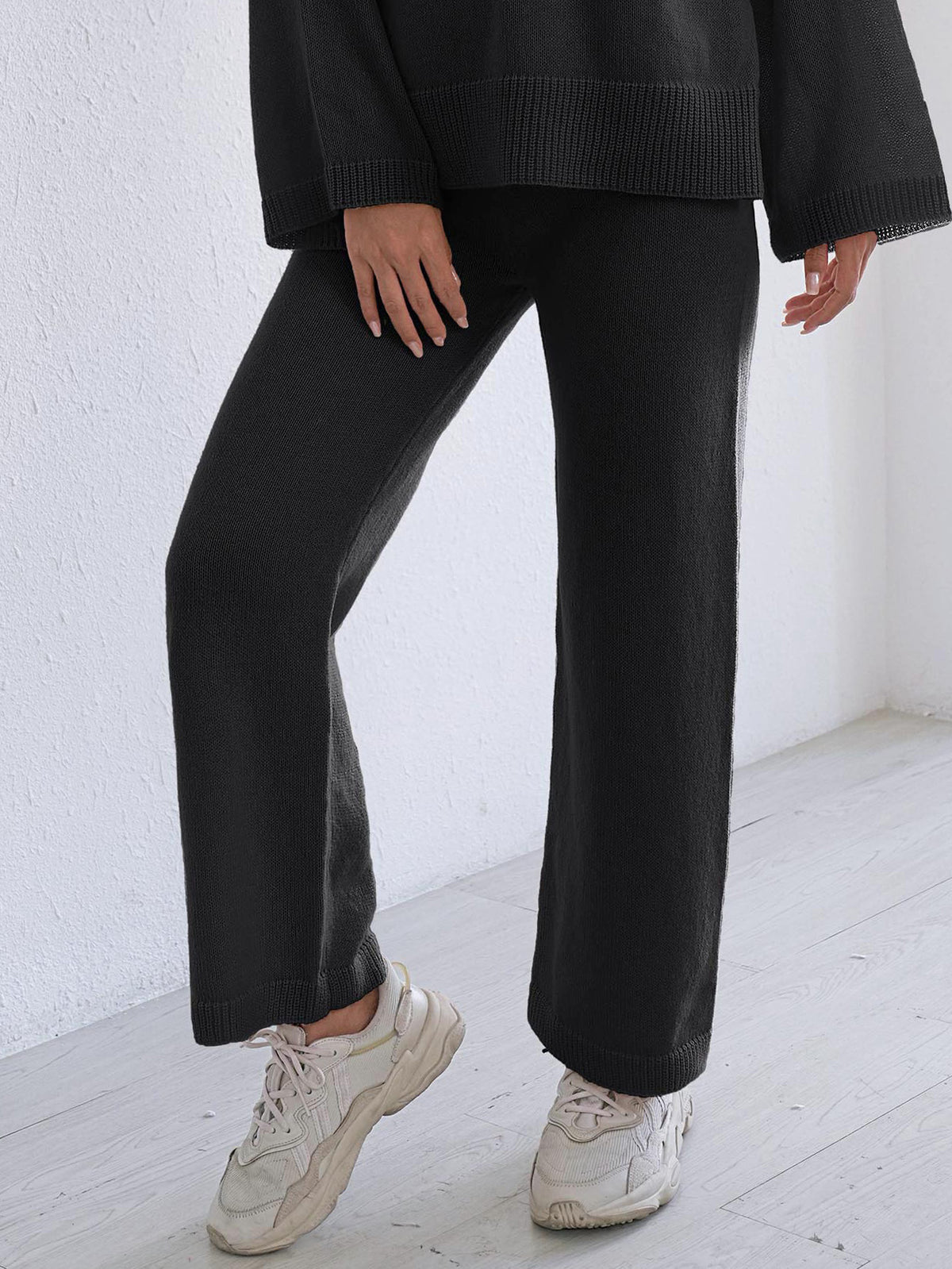 ChicWomen's Loose Tummy-Covering Straight-Leg Wide-Leg Casual Pants