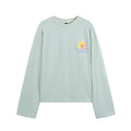 Round neck long sleeved shirt