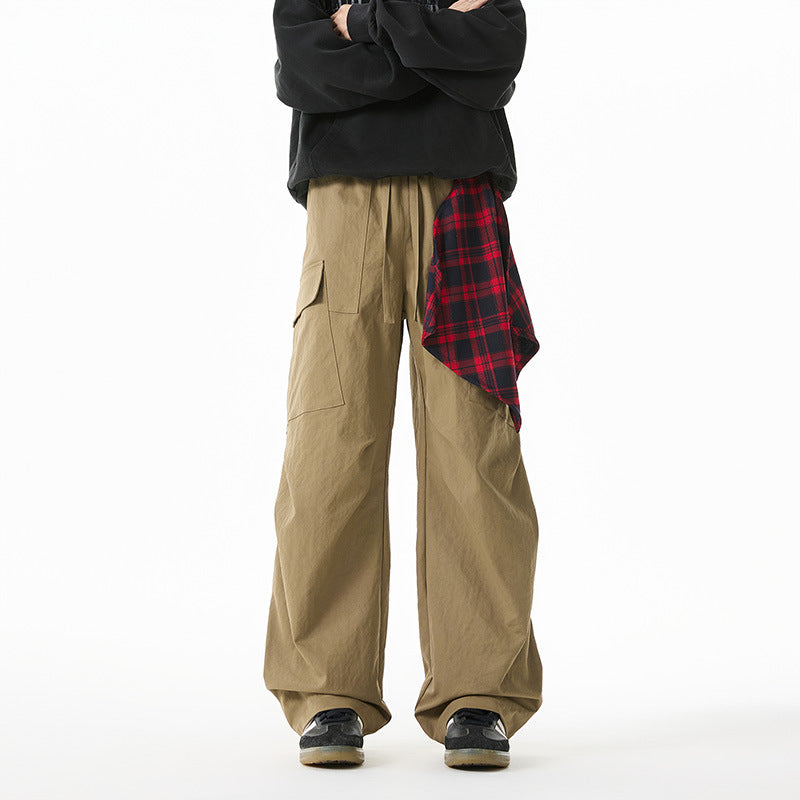 New Quick-dry Fashionable Versatile Loose Comfortable Breathable Men's Commuter Cargo Pants High Street Minimalist Commuter