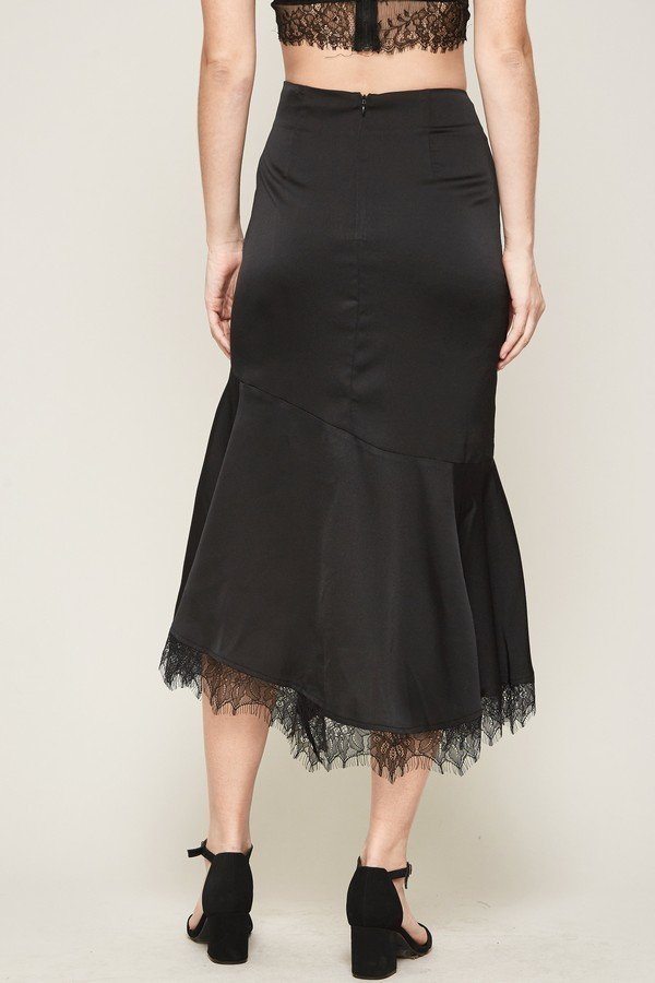 Size Small Solid Woven Midi Skirt