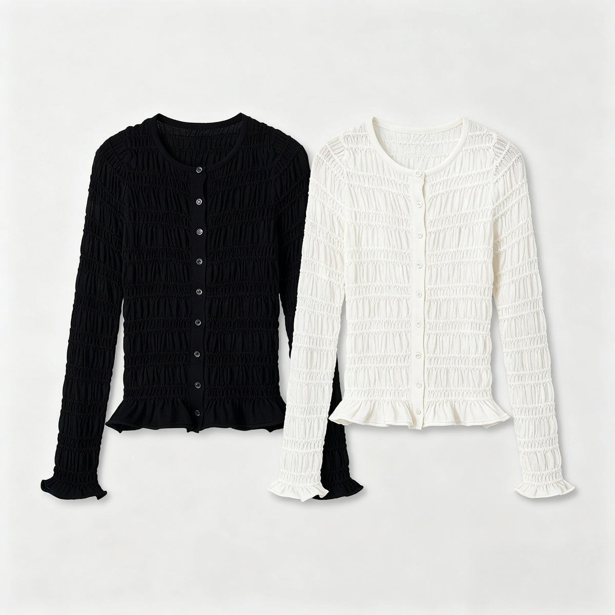 Long sleeved round neck top