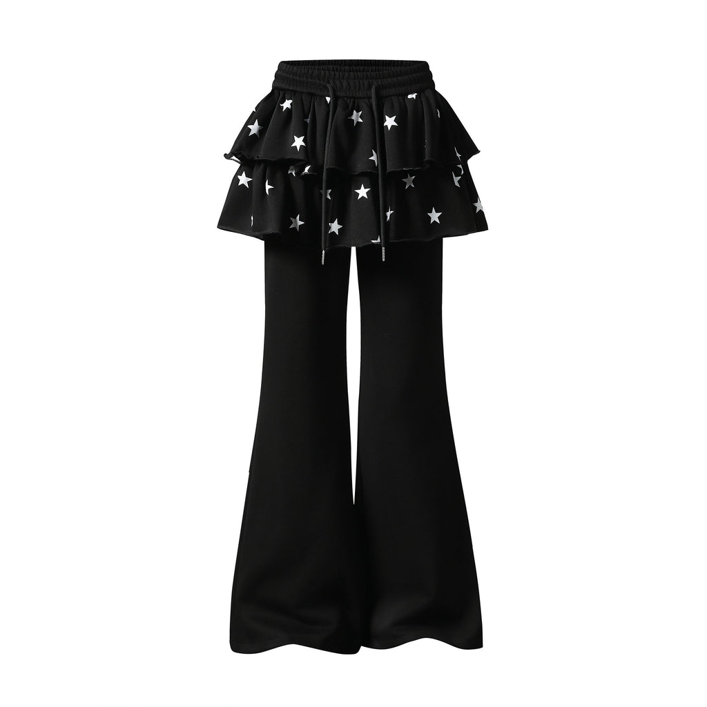 Loose Personality Street Style Sweatpants Spring Summer Cargo Stripe Wide Leg Long Pants for Women