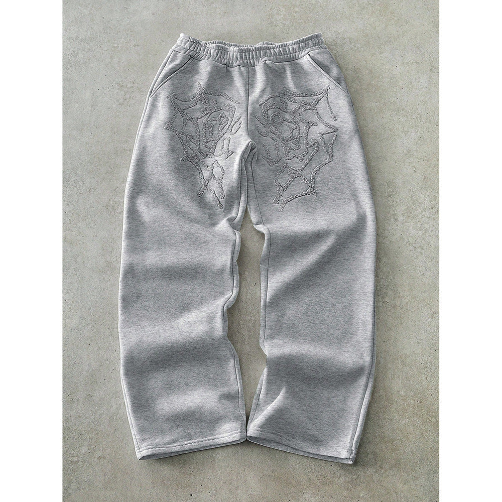 Street Retro Straight Leg Casual Pants Men Spring Autumn New Loose Wide Leg Floor-Length Trousers