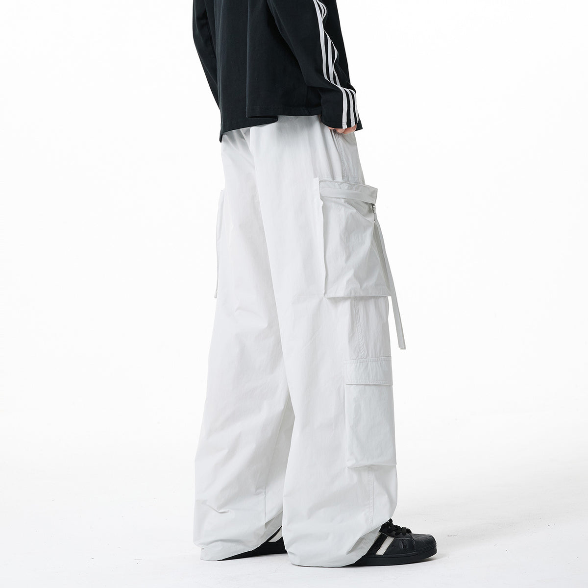Waterproof Mountain Style Tactical Cargo Pants for Men, Trendy Straight Loose Casual Sports Trousers