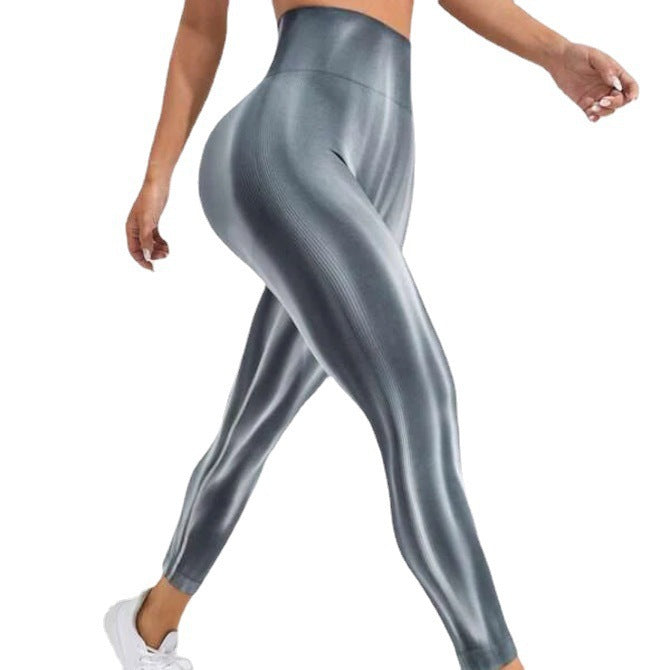 Dyed Aurora High-Waisted Seamless Yoga Pants Tummy Control Fitted Workout Leggings Fitness Pants
