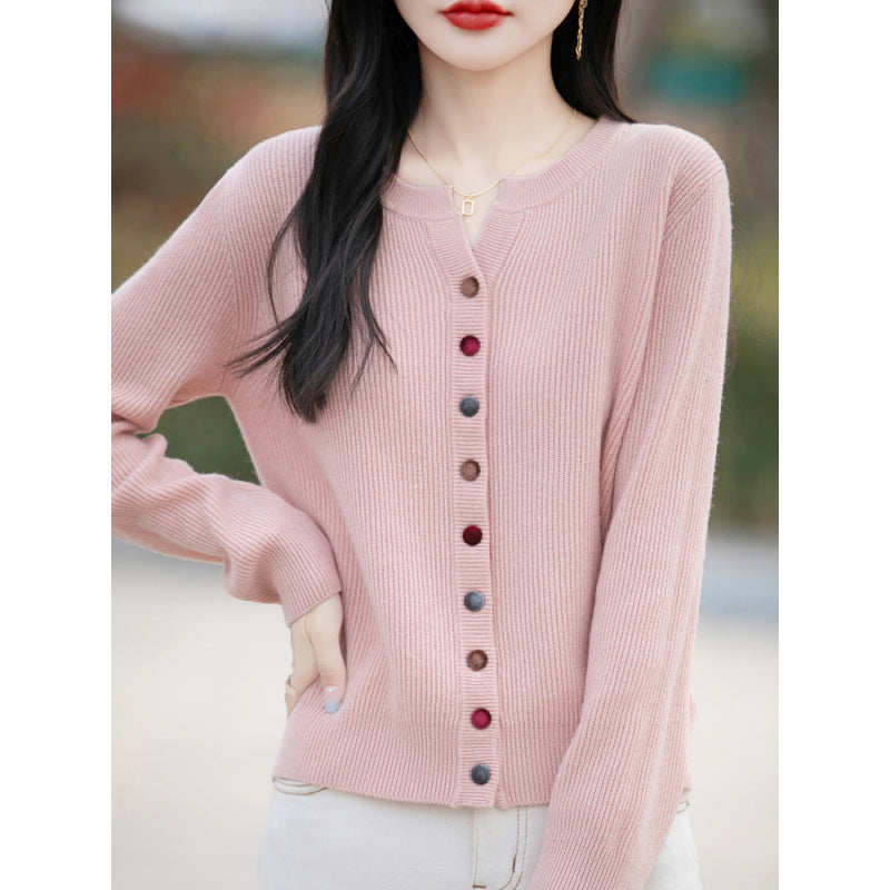 Women's Jacket Slim Fit Base Layer Sheath Neck Sweater